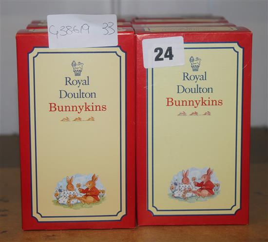 12 Royal Doulton Bunnykins figures